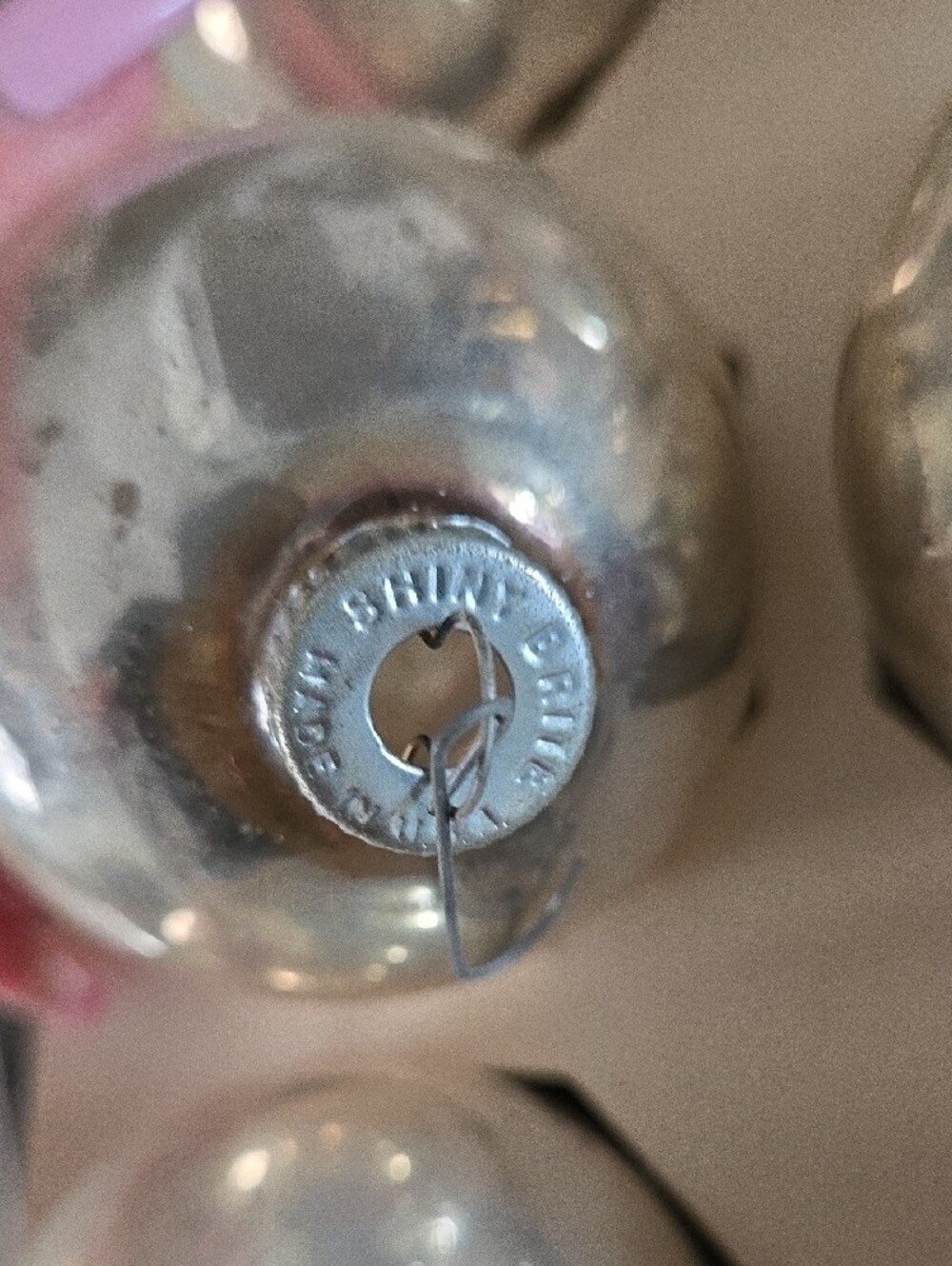 Vintage Shiny Brite Silver Glass Christmas Ornaments 1950's - Picture 9 of 10